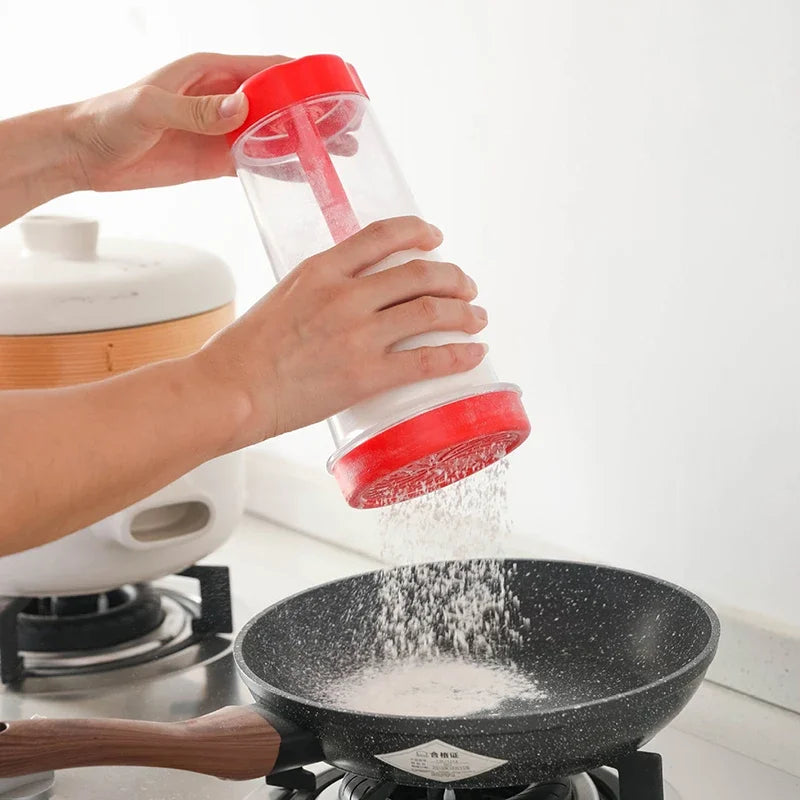 Handheld Flour Sieve Cup | Rotating Flour Mixer