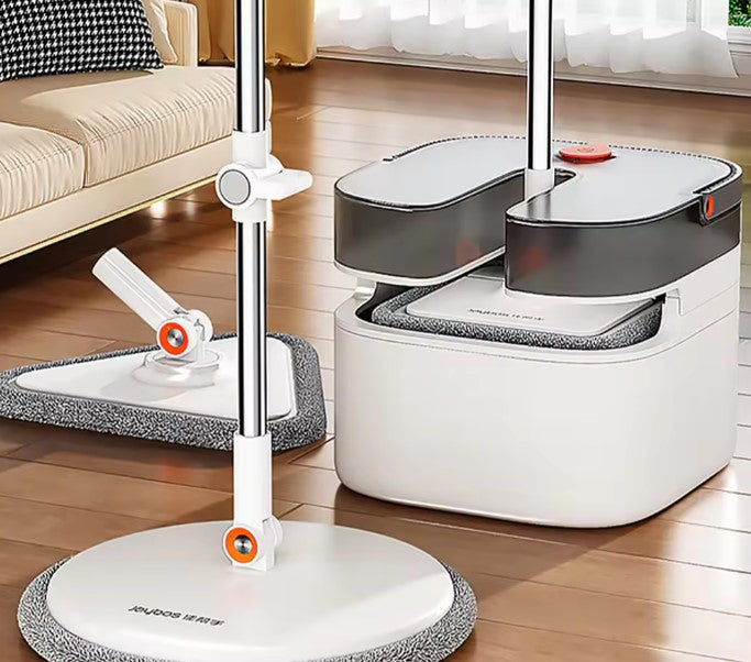 Joybos® 360 Spin Mop e Conjunto de Balde Inclui Três Tipos de Cabeças de Esfregão Z48
