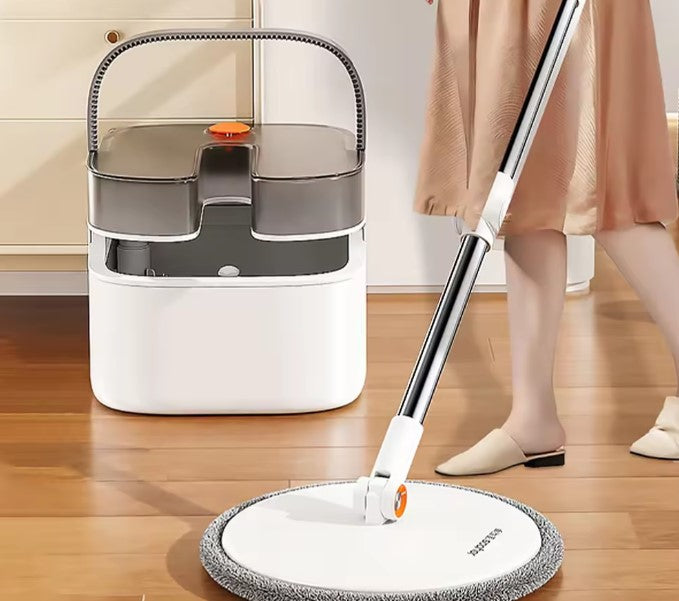 Joybos® 360 Spin Mop e Conjunto de Balde Inclui Três Tipos de Cabeças de Esfregão Z48